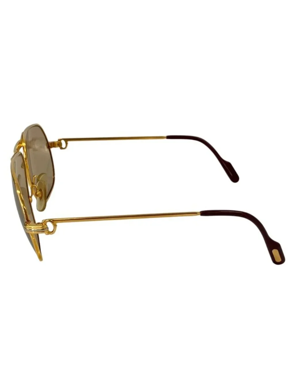 Cartier Trinity Teardrop Sunglasses Gold Color Frame Eyewear